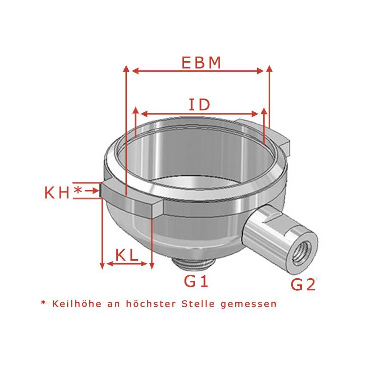 SIEBTRÄGER KOMPLETT ALTE VERSION | 1+2 TASSEN | GAGGIA CLASSIC - COFFEE 97 - BABY - BABY06 - PAROS - TEBE