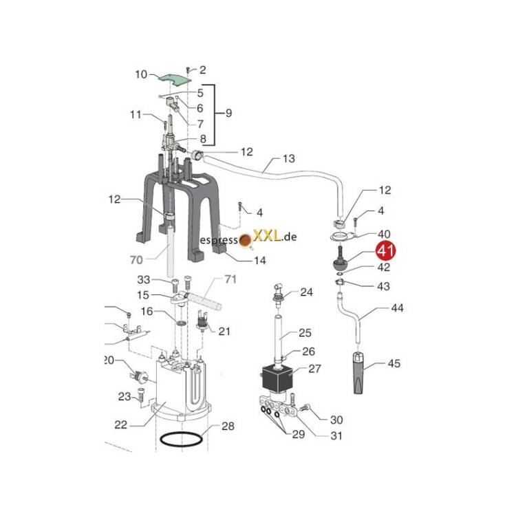 RACCORD ZU DAMPFROHR | FÜR GAGGIA *** MODELLE SIEHE TABELLE ***