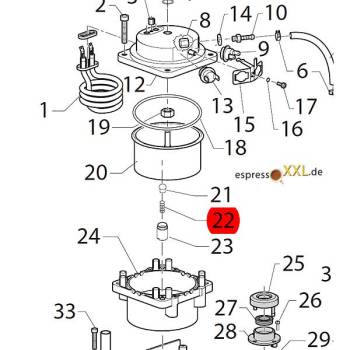DRUCKFEDER | BRÜHVENTIL | GAGGIA NEW ESPRESSO 06 -...