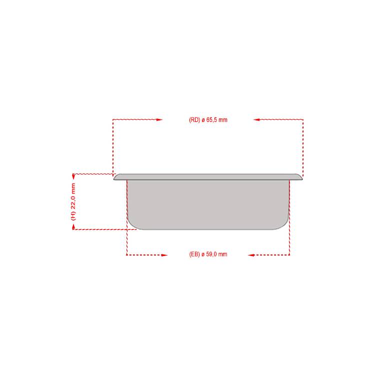 BLINDFILTER - REINIGUNGSFILTER | ø 65 mm - H 22 mm | FÜR LELIT PL04 SERIEN - LA PAVONI DOMUS BAR