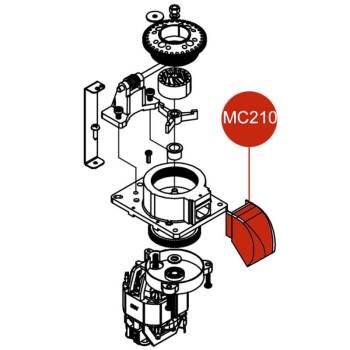MAHLGUT AUSWURF ZU MAHLWERK | FÜR LELIT PL042 SERIEN...