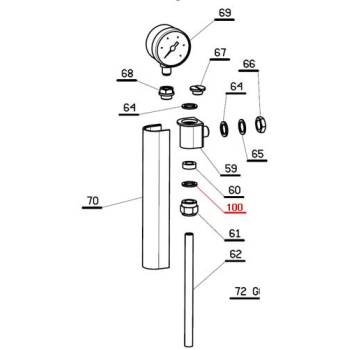 SCHEIBE MESSING FÜR WASSERSTANDGLAS | ø...