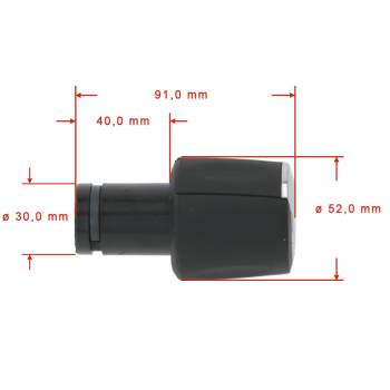 HAHNKNEBEL ZU WASSERHAHN | ø 52 mm | FÜR RANCILIO CLASSE10 - CLASSE6 - CLASSE6LEVA - CLASSE7 - CLASSE7 LEVA - CLASSE8 - CLASSE9 - EPOCA - EPOCA NEW