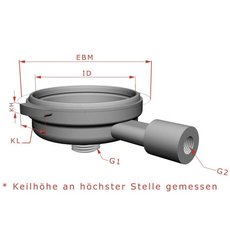 SIEBTRÄGER KOMPLETT | 2 TASSEN | FÜR FAEMA - E61 - E61 JUBILE - E61 LEGEND