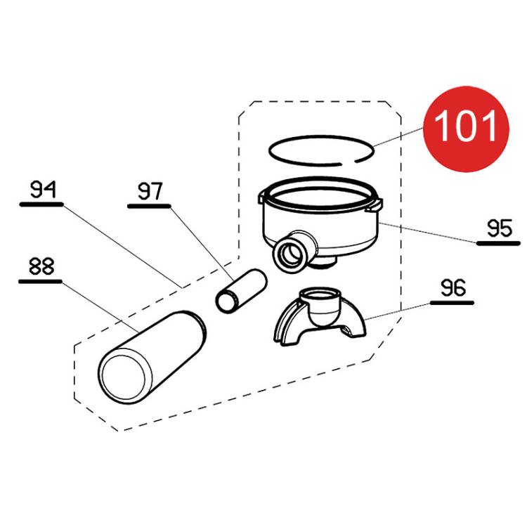 SPANGE FÜR SIEBTRÄGER | DRAHTSTÄRKE 1,0 mm | FÜR LA PAVONI EUROPICCOLA - LA GRANDE BELLEZZA - PROFESSIONAL - STRADIVARI