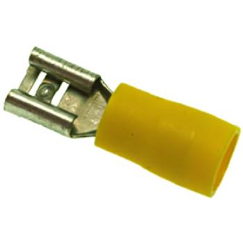 KABELSCHUHE GELB F 6,3x0,8 mm 100 STK