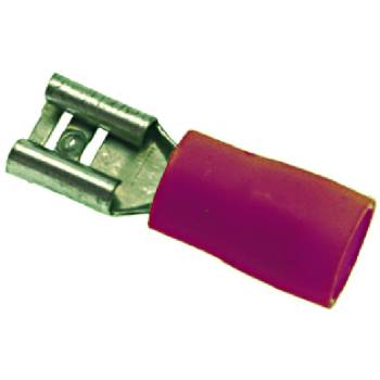 KABELSCHUHE ROT F 6,3x0,8 mm 100 STK