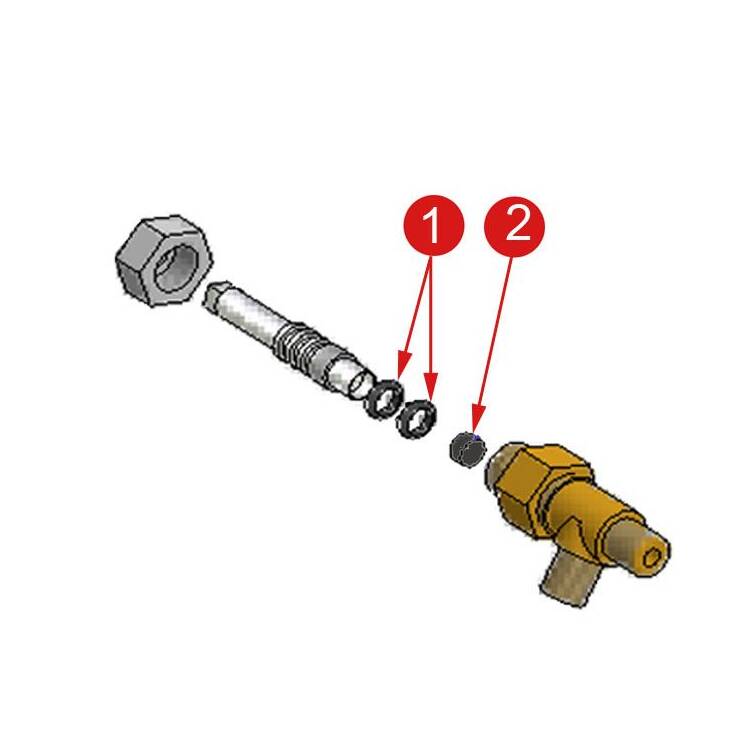 SERVICE-KIT | DAMPF- / WASSERHAHN | ECM TECHNIKA / MECHANIKA 1 + 2 | FÜR ISOMAC MILLENIUM - TEA - ZAFFIRO *** ALTE VERSION *** | FÜR VIBIEMME DOMOBAR