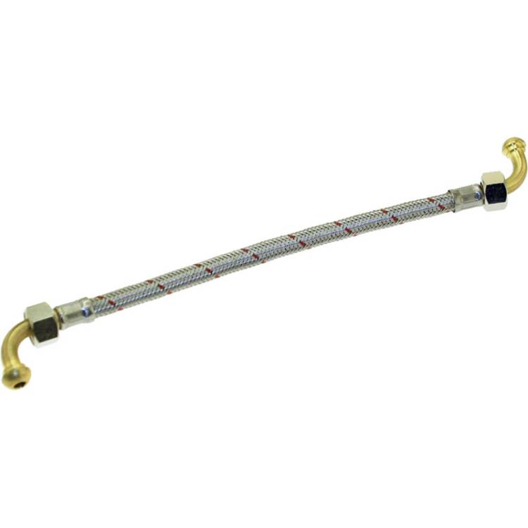 METALL-FLEXSCHLAUCH | LÄNGE 250 mm | 3/8"IG - 3/8"IG | KONISCH DICHTEND | BEIDSEITIG GEBOGEN | FÜR LA SPAZIALE
