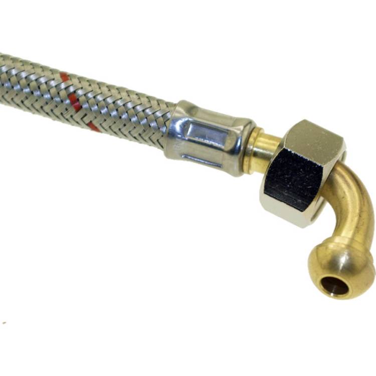 METALL-FLEXSCHLAUCH | LÄNGE 250 mm | 3/8"IG - 3/8"IG | KONISCH DICHTEND | BEIDSEITIG GEBOGEN | FÜR LA SPAZIALE