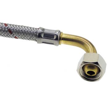 METALL-FLEXSCHLAUCH | LÄNGE 250 mm | 3/8"IG - 3/8"IG | KONISCH DICHTEND | BEIDSEITIG GEBOGEN | FÜR LA SPAZIALE