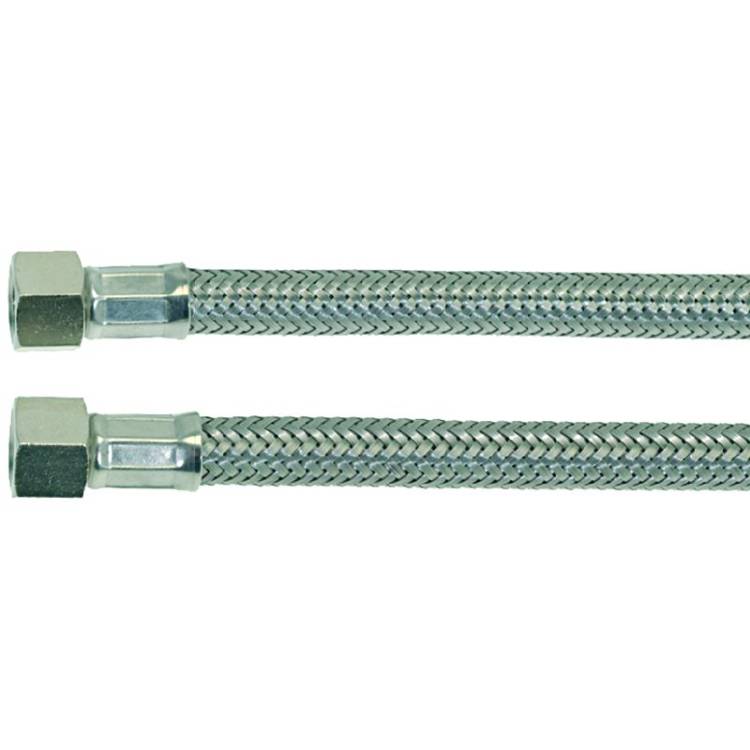 METALL-FLEXSCHLAUCH | LÄNGE 190 mm | 1/4"IG - 1/4"IG | KONISCH DICHTEND | BEIDSEITIG GERADE | FÜR LA SPAZIALE