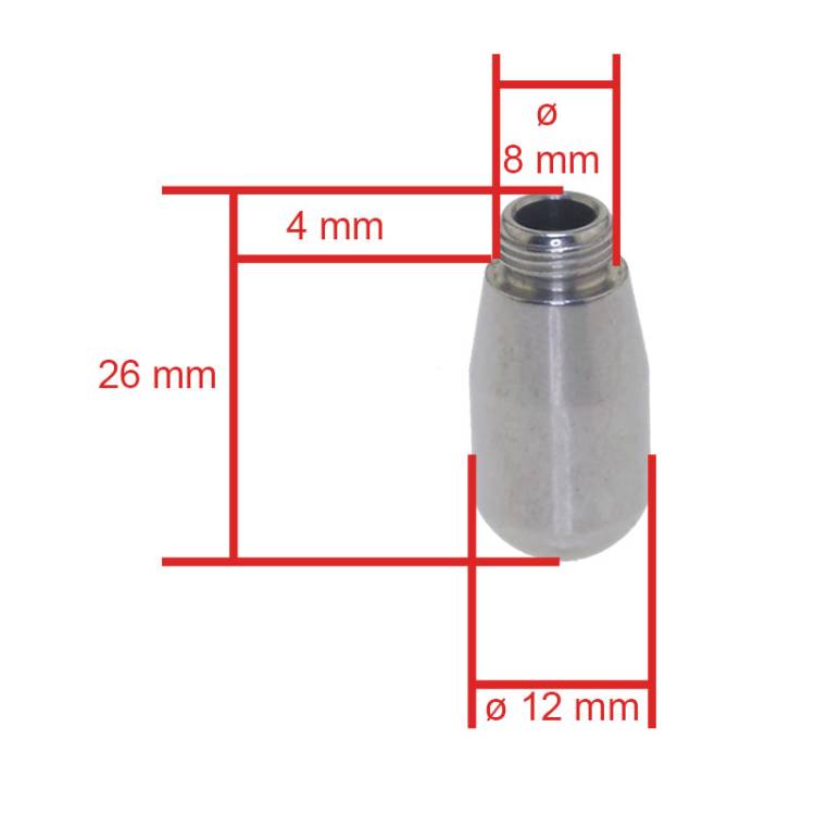 DAMPFDÜSE - AUFSCHÄUMDÜSE 2-LOCH | M8,5x0,75 mm - BOHRUNG ø 1,5mm | FÜR BEZZERA BZ07 - BZ09 - BZ10 - GIULIA- MAGICA - MITICA - STREGA