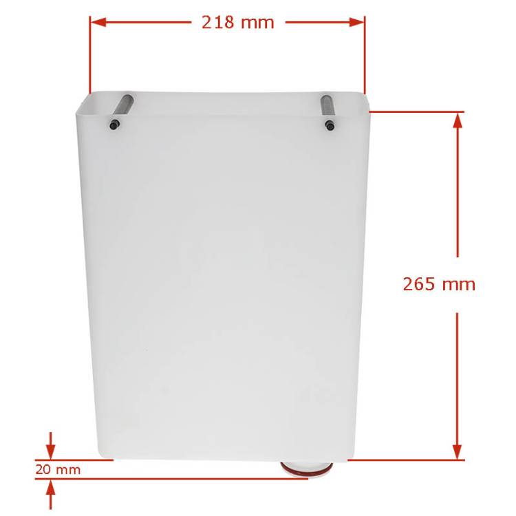 WASSERTANK - FRISCHWASSERBEHÄLTER | KOMPLETT | 263x190X70 mm | FÜR ROCKET ESPRESSO ***MODELLE SIEHE TABELLE***