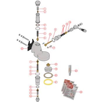 REVISIONS-SET KOMPLETT | FÜR BRÜHGRUPPE E-61 | ECM BARISTA PID - PURISTIKA - MECHANIKA IV - MECHANIKA PROFI - MECHANIKA SLIM - TECHNIKA IV - TECHNIKA IV PROFI - TECHNIKA V PROFI - ELEKTRONIKA II PROFI - SYNCHRONIKA