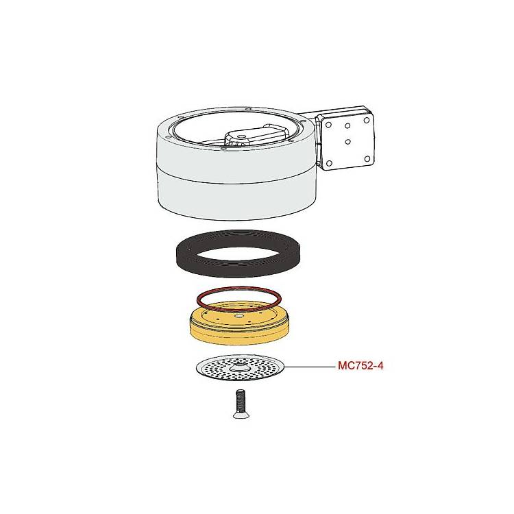 DUSCHSIEB | ø 51,5x6,2x2,0 mm | FÜR LELIT GLENDA (PL41PLUS & PL41PLUST) - KATE (PL82T) - VICTORIA (PL91T) - ELIZABETH (PL92T)