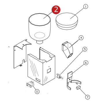 KAFFEEBOHNENBEHÄLTER | ø 92x100 mm | FÜR...