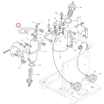 KUPFERROHR EINGANG BRÜHGRUPPE | FÜR ROCKET ESPRESSO *** MODELLE SIEHE TABELLE ***