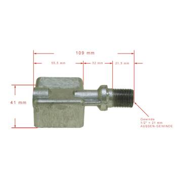 ABLAUFSCHALE - ABFLUSS-SCHALE | AUS ALUMINIUM | 1/2" | FÜR FAEMA E61 - FÜR FUTURMAT ARIETE CFE