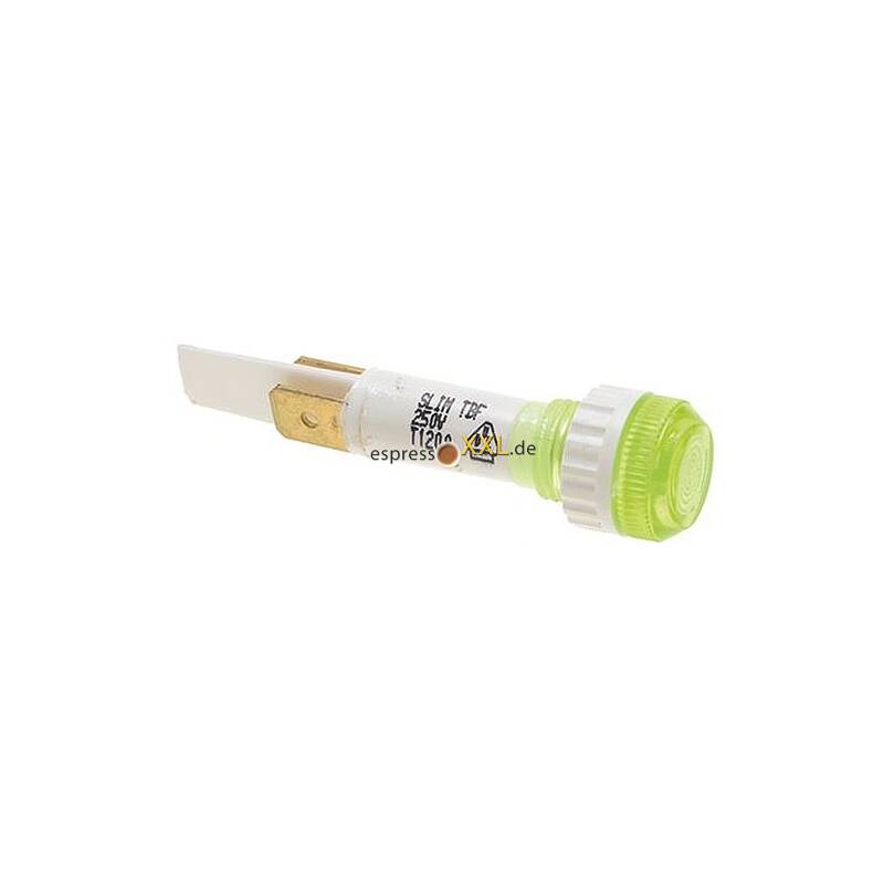 Signallampe Grün ø12 Mm – 250V, Flachstecker 6,3 Mm, Für Schalttafeln & Anzeigen