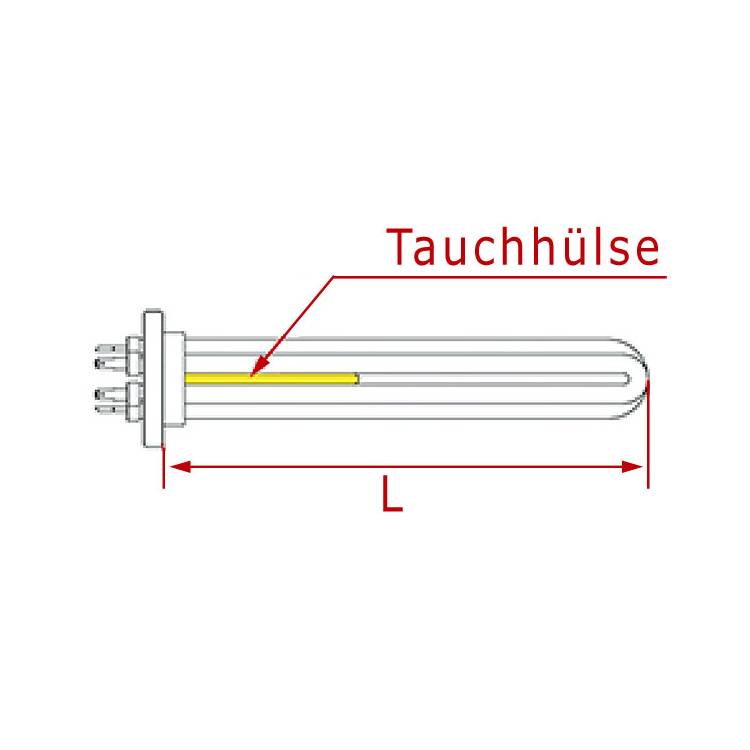 HEIZKÖRPER | RUND-FLANSCH 3-LOCH | DREIECK-FLANSCH | 2500W/220V~ | FÜR GAGGIA MILANO TD-TE