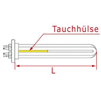HEIZKÖRPER | RUND-FLANSCH 3-LOCH | DREIECK-FLANSCH | 2500W/220V~ | FÜR GAGGIA MILANO TD-TE