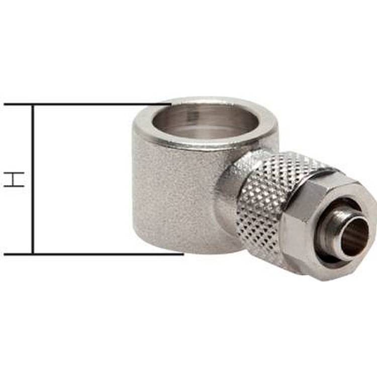 L-RINGSTÜCK FÜR HOHLSCHRAUBE | G 1/4" | SCHLAUCHANSCHLUSS  ø 6X4 mm | FÜR UNIVERSELLE ANWENDUNG