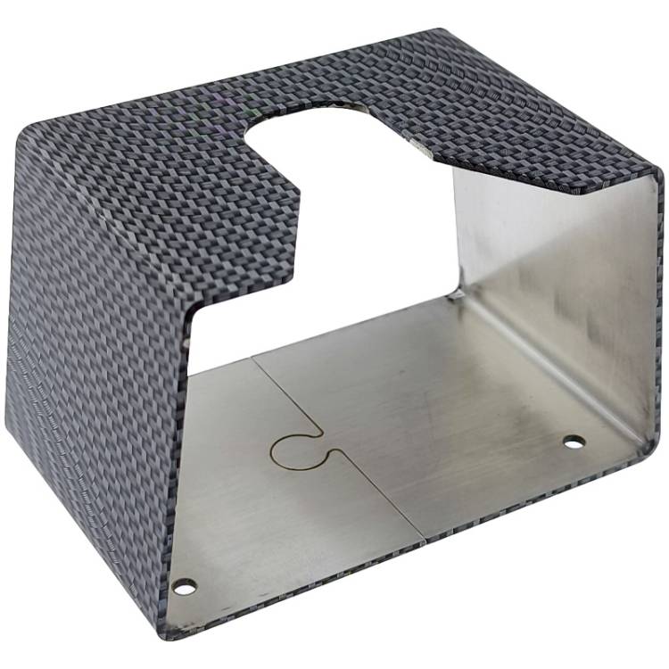 TAMPERSTATION EDELSTAHL | CARBON OPTIK | 105x66x64 mm