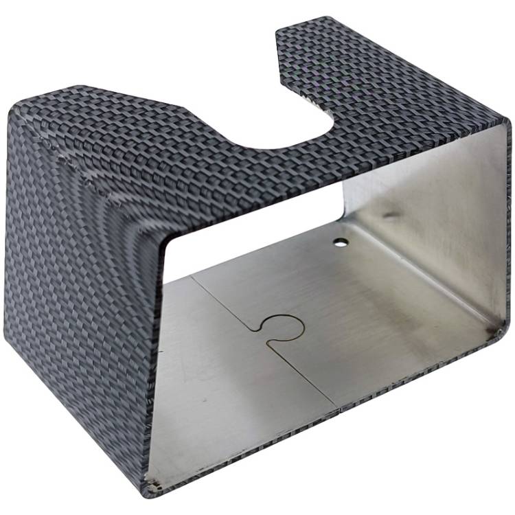 TAMPERSTATION EDELSTAHL | CARBON OPTIK | 105x66x64 mm