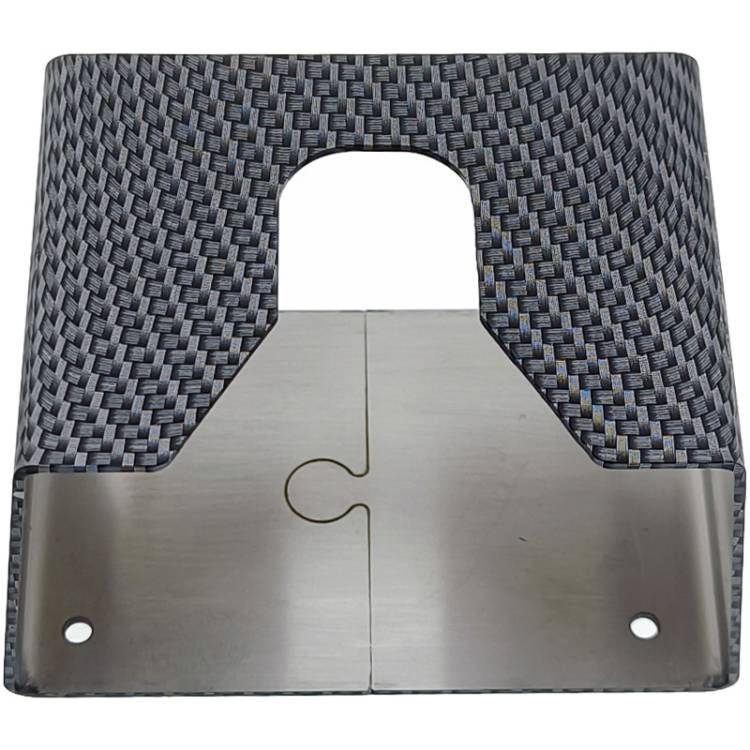 TAMPERSTATION EDELSTAHL | CARBON OPTIK | 105x66x64 mm