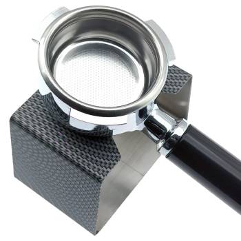 TAMPERSTATION EDELSTAHL | CARBON OPTIK | 105x66x64 mm