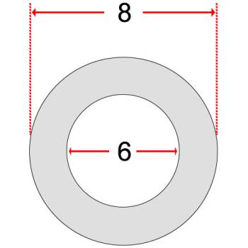 STECK-SCHLAUCH PTFE | ø 6x8 mm | PREIS PER METER | FÜR UNIVERSELLE ANWENDUNG