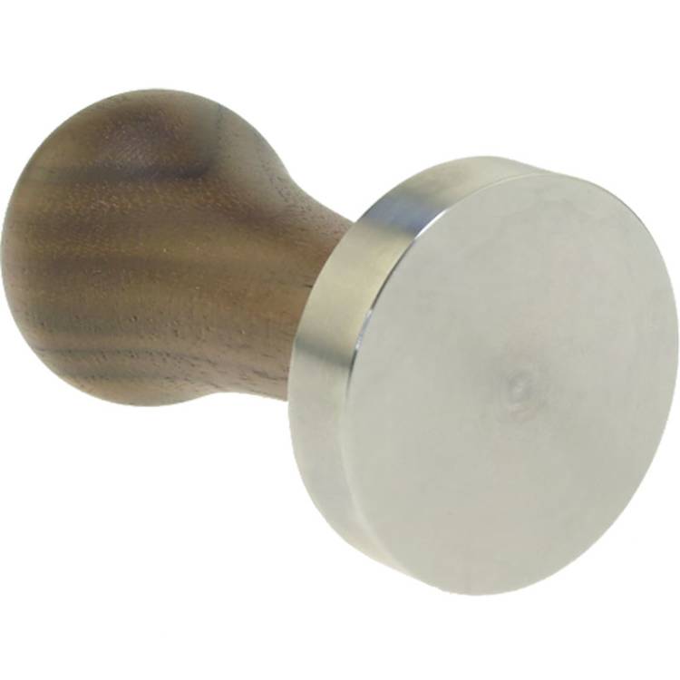 ESPRESSO TAMPER | ø 51 mm - FLACH | HOLZ + EDELSTAHL | FÜR LA PAVONI EUROPICCOLA - PROFESSIONALE *** NEUES MODELL MIT ø 60 mm BRÜHGRUPPE ***