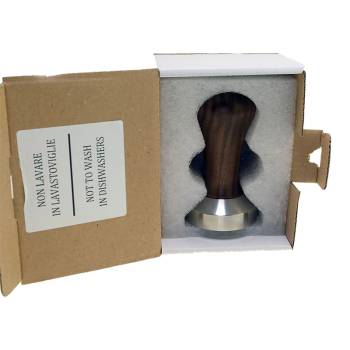 ESPRESSO TAMPER | ø 51 mm - FLACH | HOLZ + EDELSTAHL | FÜR LA PAVONI EUROPICCOLA - PROFESSIONALE *** NEUES MODELL MIT ø 60 mm BRÜHGRUPPE ***