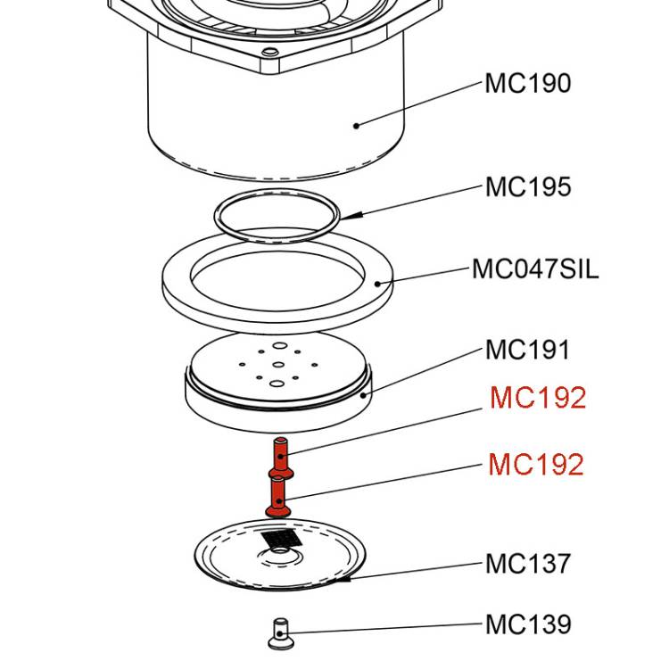 SCHRAUBE FÜR DUSCHENTRÄGERPLATTE | M4 x12 mm | FÜR LELIT PL041 - PL041PLUST  PL042 - PL042PLUS - PL060 - PL071 - PL072 - PL81T - PL82T - PL91T