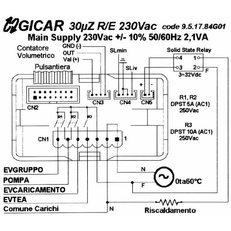 NIVEAUREGLER | GICAR 30 R/E -  9.5.17.84G01 | 230V~ | FÜR BFC  - FÜR CBC ROYAL *** MODELLE SIEHE TABELLE ***