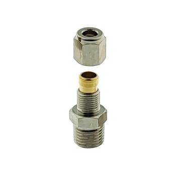 SCHNEIDVERSCHRAUBUNG -SCHLAUCHVERSCHRAUBUNG GERADE | CU-LEITUNG DAMPF  | 1/4" AUSSENGEWINDE | FÜR LELIT PL062 ( MARA )