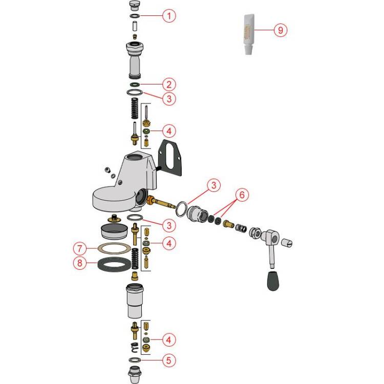 DICHTUNG-SET KOMPLETT | FÜR LELIT E-61-BRÜHGRUPPE | BIANCA (PL162T) - GIULIETTA (PL2S) - MARA (PL62)
