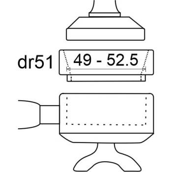 KAFFEETRICHTER FÜR SIEBE MIT ø 51 mm |...
