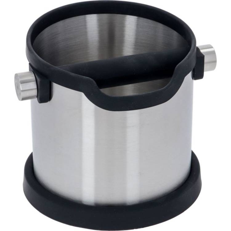 ABSCHLAGBEHÄLTER | ø 160 mm  - HÖHE 130/160 mm | AUS EDELSTAHL MIT SILIKONBEZUG