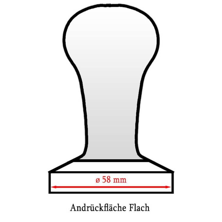 ESPRESSO TAMPER | ø 58 mm - FLACH | AUS HOLZ + EDELSTAHL | VON GAGGIA