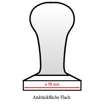 ESPRESSO TAMPER | ø 58 mm - FLACH | AUS HOLZ + EDELSTAHL | VON GAGGIA