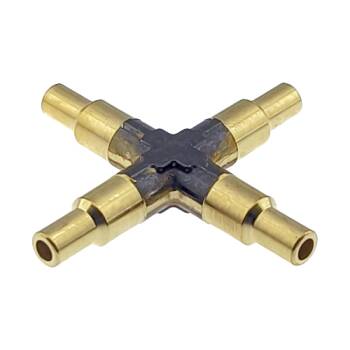 KREUZ-VERTEILER | MESSING | SCHLAUCHTÜLLE 5/7 mm |...