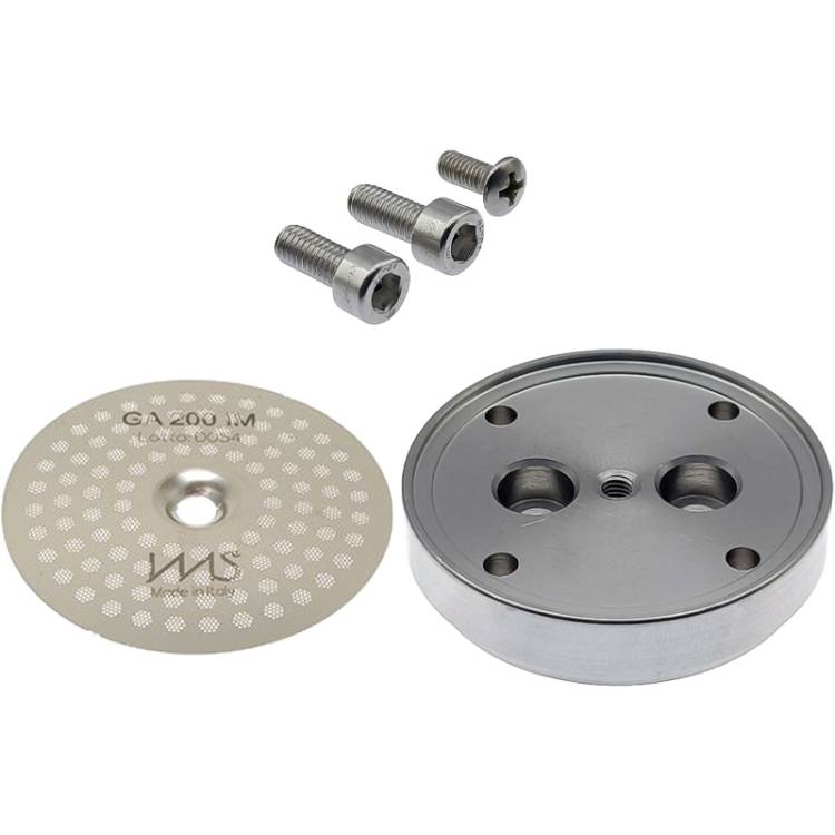 DUSCHEN-TRÄGERPLATTE AUS EDELSTAHL ORIGINAL IM SET MIT PRÄZISIONS-DUSCHE IMS GA 200IM | FÜR GAGGIA BABY - NEW BABY 06 -  CLASSIC - NEW CLASSIC - PAROS - TEBE