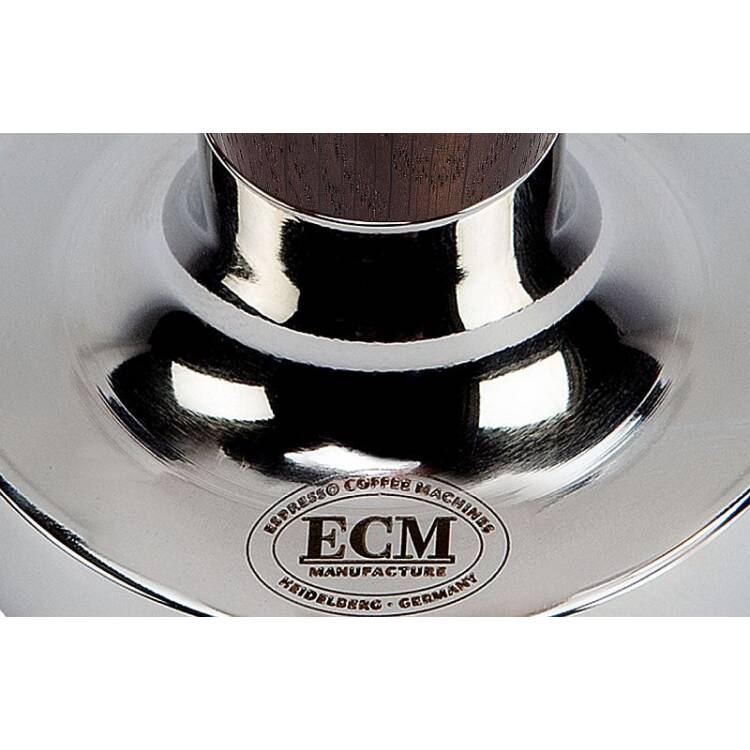 ESPRESSO TAMPER SMOKED OAK | ø 58,4 mm - FLACH | EDELSTAHL + HOLZ | VON ECM